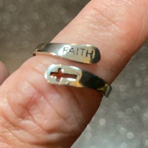 Sterling Silver “Faith” Ring